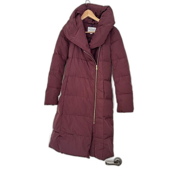 Cole Haan Merlot Hooded Down Puffer – XS, Cozy Luxe, NWOT - Picture 3 of 10